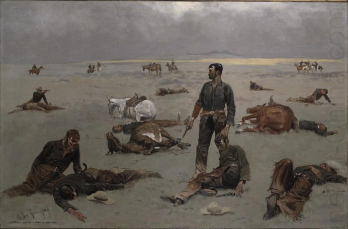 Frederic Remington What an Unbranded Cow Has Cost china oil painting image